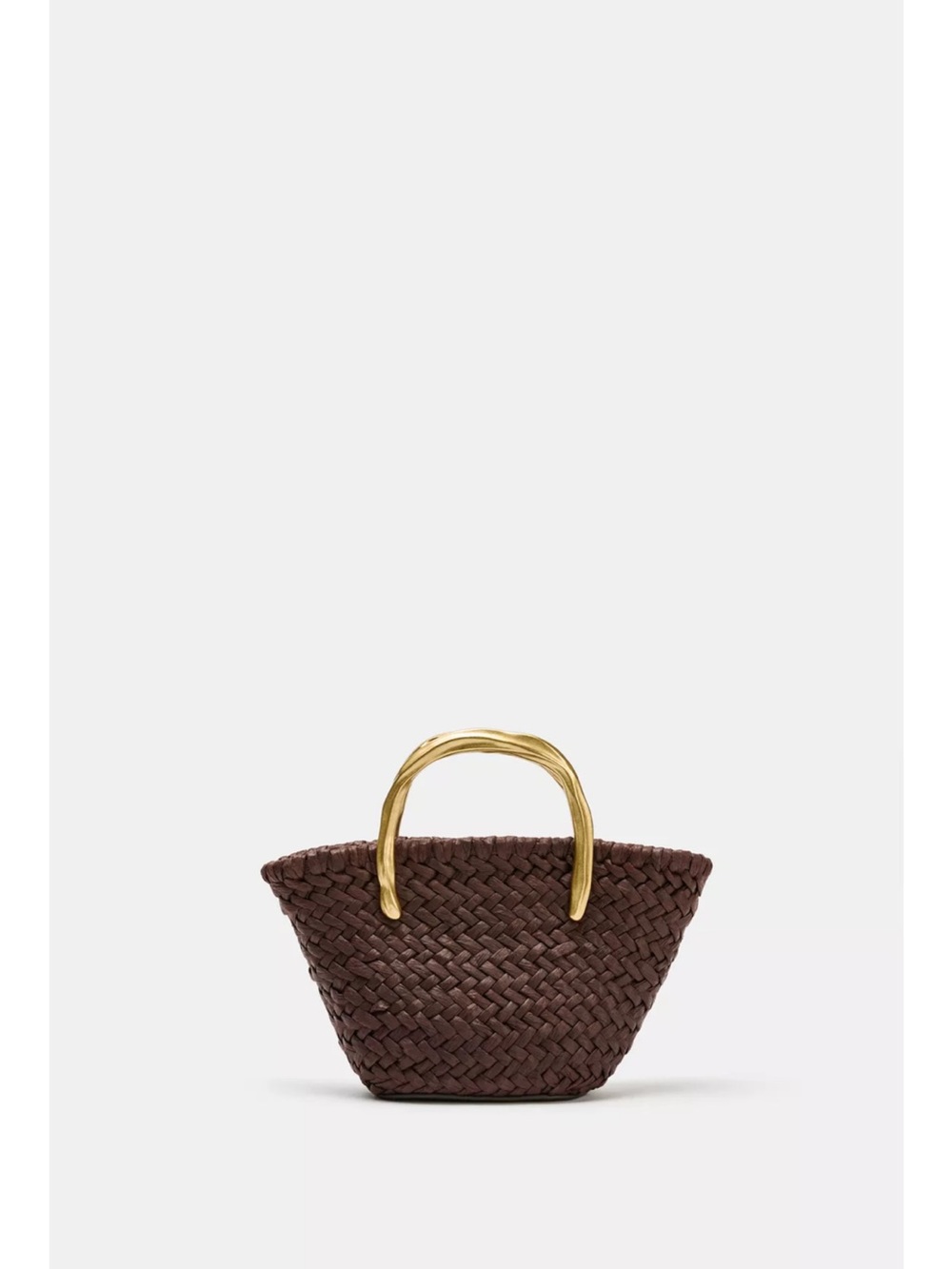 MINI BUCKET BAG WITH METAL HANDLE DETAIL